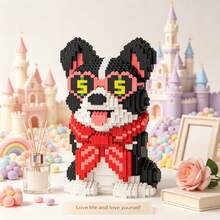 Cute Puppy Series Collection, 2000+ To 3500+ PCS, Halloween Gift, Creative Room Decor, Desktop Ornament, Halloween Gift, Birthday Gift, Christmas Gift, Graduation Gift, Best Friend Gift, Couple Gift, New Year Gift, Suitable For Everyone - Multi-color/ys1968/Money Dog - View 2
