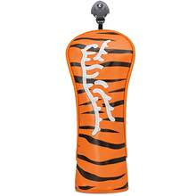 1Pc Orange Tiger Stripe Embroidered Wood Headcover, Pu Club Protective Cover For Driver Fairway Hybrid - Multicolor - View 14