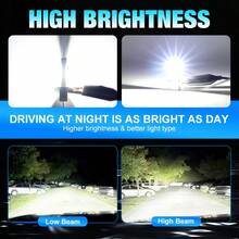 TOAUTO 2pcs 60W Brand New H3 LED Headlight Hi/Low Beam Bulbs Super Bright White, 500% Brighter Plug And Play - A - View 8