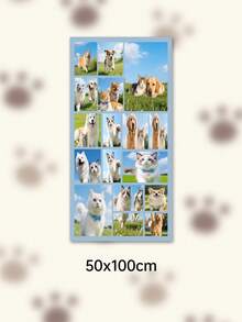 Custom Photo Text Throw Blanket, Personalized Picture Collage Fleece Blanket, Customized Pet Memory Photo Blanket For Sofa Bed Home Decor Gift - Multicolor - View 80