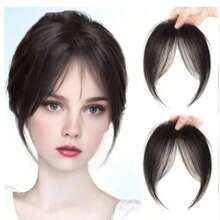 Fake Bangs Hair Piece Top Hair Supplement Women Volumizing Eight-Character Bangs Lightweight Invisible Hair Extension Patch - A - View 2