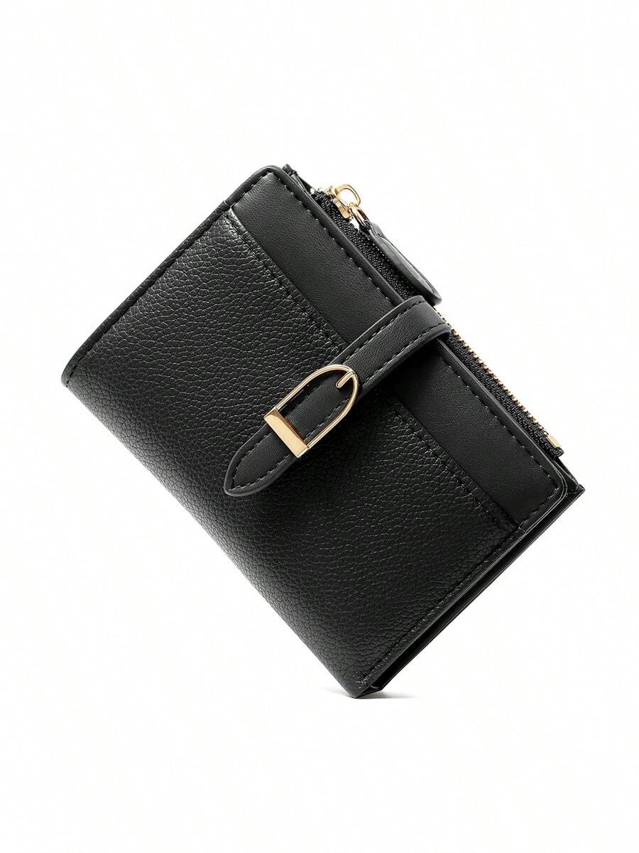 Dompet Pendek Wanita Kulit PU Patchwork Baru, Dompet Lipat Mewah, Dompet Minimalis, Tempat Kartu, Penutup Kancing Jepret, Dompet Pria, Dompet Mini, Dompet Kulit, Dompet Kecil, Dompet Kartu, Dompet Koin
