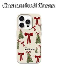 1pc Customizable Christmas Theme Phone Case Compatible With IPhone 11/12/13/14/15/16/16Pro/16ProMax/17/17pro/17ProMax/18pro 18ProMax - Multicolor - View 6