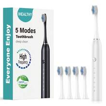 Electric Toothbrush, 500mAh Rechargeable Battery, Smart Timer, Compatible With Round Head Toothbrush, Home Dental Cleaner - Multicolor - View 13