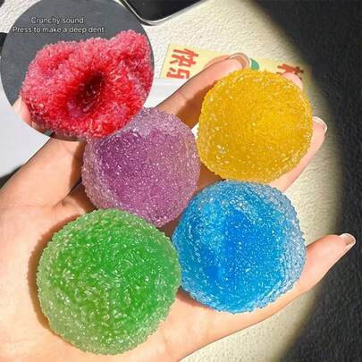 somoving Bola Squishy Permukaan Bertekstur Warna-warni, Elastis, Tidak Lengket, Halus, Lembut, Tidak Berbau, Memantul Lambat, Lembut, Elastis, dan Tahan Lama, Hadiah Pertukaran Liburan untuk Pelajar & Rekan Kerja