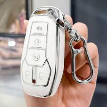 Car Key Fod Cover Case With Keychain For Ford For Fusion, For Mustang, For F150, For Edge, For Explorer, For For MKZ, For MKC, For MKX Remote Cover Exquisite High-End Keybag Suitable For Both Men And Women - Horseshoe Buckle - View 3