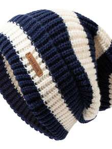 Varm stickad mössa (beanie) för höst/vinter – unisex vinteraccessoar, mjuk och bekväm med öronlappar, nödvändig för juloutfits, lämplig för vinterbruk och vardagliga avslappnade utflykter - Multifärgad - Visa 10
