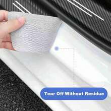 Auto Carbon Fiber Decals Stickers Car Door Threshold Scuff For N Performance I10 I20 I30 I40 Ix35 Tucson Elantra GENESIS - A - View 6