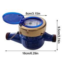 Cold Water Meter Garden Home Standard Water Meter 15mm 1/2 Inch Description - A - View 4