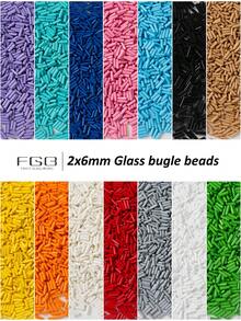 30g Approx.600pcs Glass Bugle Beads 2x6mm Baked Tube Beads Seed Beads Small Craft Beads For Jewelry Making DIY Earring Bracelet Necklace,Craft Making - Bugle Beads -600pcs - View 13
