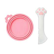 Pet Food Can Lid And Spoon, Cute Paw-Shaped Can Opener Cat Wet Food Spoon, Dog And Cat Can Universal Silicone Sleeve Suitable For Cats And Dogs - 1L - View 16