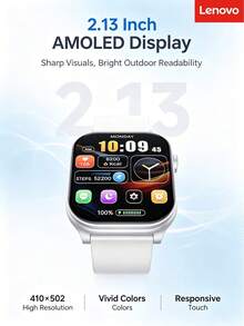 Lenovo TG260 Smart Watch Long Battery Life NFC Access Control Offline Payment Bluetooth Calling 68 Sports Modes Heart Rate Blood Oxygen Health Monitoring HD Large Screen IP67 Waterproof Dustproof Watch - View 1