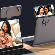 1pc Magnetic Desktop Folding Phone Stand, Car Floating Screen Navigation Mount, Desktop Holder - A - View 9