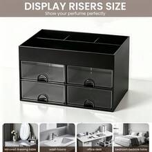 1pc Multi‑Functional Desktop Storage Organizer, 4 Drawers & Top Divided Compartments, Desktop Cosmetic Stationery Storage Box For Home Office Dormitory - Multicolor - View 6