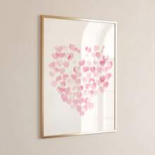 3 Piecesmodern Wall Art Poster Set, Room Decor, Home Decor Set, Abstract Canvas Art Painting, Suitable For Bedroom And Living Room - Butterfly Pattern, "You Are So Loved", Heart Pattern, Pink Bow, Minimalist Style, White Background, - A - View 4