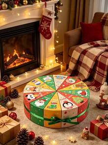 Christmas Advent Calendar Gift Box Fillers, Triangle Hollow Advent Calendar Gift Box, Small Ornament Gift Box - With Ribbon And Number Stickers, Surprise Party Packaging Box, Suitable For Christmas - Multicolor - View 4