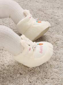 Sepatu Bot Bayi Hangat Motif Kartun untuk Bayi Usia 0-1 Tahun, Model Musim Dingin Terbaru - Putih - View 6