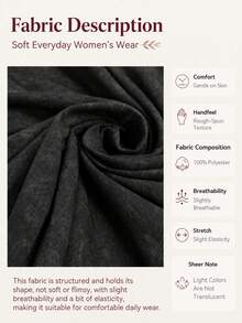 女款休閒豹紋圓領短袖T恤，極簡日常街頭風，春夏黑色 - 黑色 - 查看 6