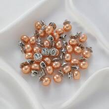 10pcs 12mm Faux Pearl Anti-Exposure Buttons, No-Sew Shirt Fasteners, Safety Pins, 15 Colors Available, Versatile Style - Multicolor - View 17
