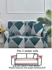1pc Printed Elastic One-Piece Sofa Cover, Minimalist Style, Pet-Friendly Non-Slip Stain-Resistant Scratch-Resistant, Suitable For All Seasons, Machine Washable, Fits Living Room, Bedroom, Study, Suitable For 1/2/3/4 Seater Sofa - Multicolor - View 15