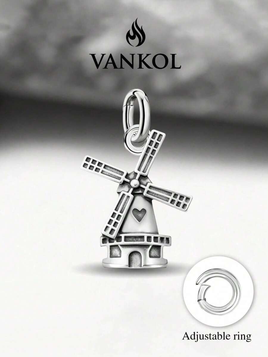 1pc Windmill Pendant DIY Bracelet, Exquisite Gift, Back To School Essential For Students, Backpack Charm For Teenagers, College Students Back To School Checklist, Affordable Student Jewelry