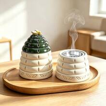 Honeycomb Aromatherapy Burner Silicone Mold Set, Multi-Functional Pen Holder Flower Pot Epoxy Resin Mold, Handmade Gypsum Resin Mold Set With Gold And Silver Incense Burner Bowl - B15A-48+49 Honeycomb Mold Set - View 4