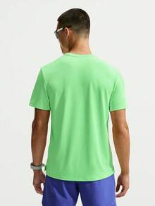 Nike Men's AS M NK DF UV MILER SS Short Sleeve Knit Collarless T-Shirt TIF2083-336 - Mint Green - View 3