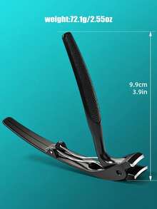 1pc Heavy Duty Stainless Steel Long Handle Toenail Clipper, Large Opening Non-Slip Precise Nail Clipper, Suitable For Thick Nails, Ingrown Nails, Suitable For Elderly, Men And Women, Portable Professional Manicure Tool - Multicolor - View 9