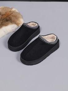 New Men's Autumn/Winter Solid Color Home Slippers EVA Ultra-Light Memory Foam Unisex Slippers - AB-18 Upgraded Version Black - View 12