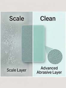 Glass Water Scale Magic Scrub Cleaning Brush, Household Bathroom Mirror Shower Room Tile Powerful Water Scale Water Stain Water Mark Removal Tool, Multi-Functional Window Glass Cleaning Tool - Glass Cleaning Tool - View 9