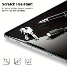 1-Pack Dustproof Tempered Glass Screen Protector, Compatible With IPad, Auto Dust Removal Kit, Compatible With IPad 11-Inch A16 (2025 Model, 11th Gen), 10.9-Inch (2022 Model, 10th Gen), Pro 13, Pro 11, Air 5, Mini 4/5/6, Air 11/13 M5/M4/M3/M2 2026/2025/2024, 9H Hardness High Definition Protector, Anti-Scratch, Auto Installation Tool Auto Alignment Kit, Screen Protector, - Clear - View 6