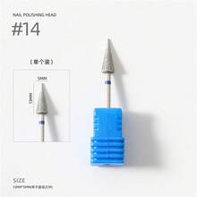 1PC Professional Diamond Milling Cutter Nail Drill Bits Set For Manicure Accessory Pedicure Eletric Machine Nail Bit Burr Tool - Silver - View 11