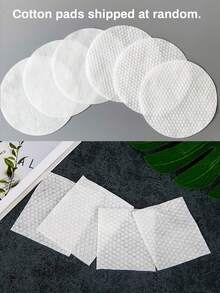Transparent Butterfly Pattern Nail Cotton Pad Box, Makeup Pad Storage Box, Nail Salon Desktop Organizer, Lint-Free Wiping Cotton Storage Box - Multicolor - View 6