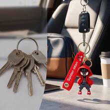 Disney 1pc Spider-Man Soft Rubber Keychain, Suitable For Backpack And Bag Decoration, Perfect Anime Accessory, Must-Have For Marvel Fans, Perfect Party Gift, Fan Holiday Gift - Multicolor - View 3