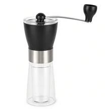 Mini Portable Coffee Grinder Handheld Ceramic Burr Travel - Black - View 2
