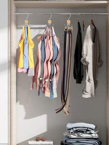3pcs/2pcs/1pc 360° Rotating Belt Hanger, Space-Saving Multi-Functional Closet Storage Rack, Suitable For Belts, Bras, Ties, Scarves, Tank Tops And Wallets, Ultimate Accessory Storage Solution, Perfect Choice For Birthday, Wedding, Party, Perfect Gift For Colleagues, Friends And Family, Back To School - A - View 10
