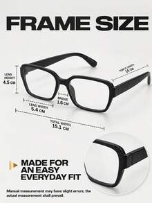 Blue Light Blocking Glasses, Anti-Fatigue, Ultra-Lightweight Material, Comfortable To Wear, Look Great Without Makeup, Fashionable, No Nose Bridge Pressure For Long-Term Wear, Suitable For Long-Term Office And Outdoor Use - Black-framed Glasses - View 5