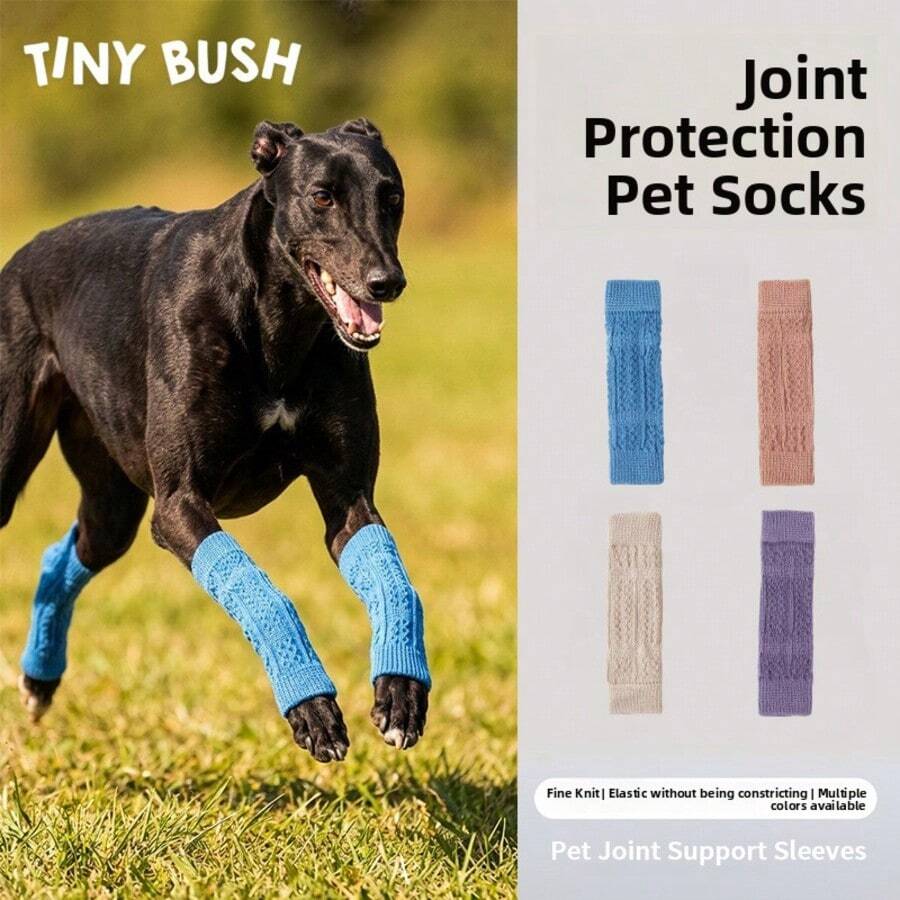 Pet Knee Support Leg Warmers Dog Leg Joint Protection Sleeve Pet Knee Guard For Senior Dogs Post-Surgery Recovery - Multicolor - View 1