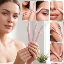 12pcs Women's Facial Razors, Multi-Function Eyebrow Trimmer, Portable Beauty Care Tool, Suitable For Travel And Daily Use, Home Decor, Bathroom Decor, Autumn Home Decor, Christmas Home Decor, Halloween Decor, Suitable For Wedding Events, Ideal Gift, National Day Gift, National Day School Gift, Saudi National Day Gift, Suitable For Saudi Arabia National Day Events, Halloween, Christmas - Multicolor - View 5