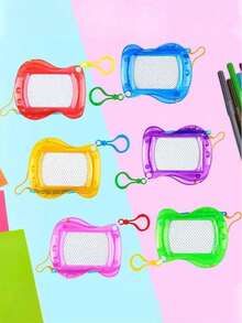 Mini Magnetic Drawing Board, Backpack & Keychain Memo Notepad, Erasable Doodle Writing Board, Birthday Party Small Gifts & Gift Bag Fillers, Valentine's Day, Wedding, Birthday - Multicolor - View 3