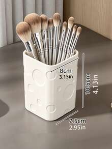 1/2pcs Cosmetic Storage Cylinder, Minimalist Vanity Organizer, Makeup Brush Eyeshadow Eyebrow Pencil Holder, Multi-Purpose Home Decor - View 10
