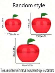 1/5/10pcs Large Capacity Red Apple Shaped Plastic Candy Boxes, Suitable For Graduation, Wedding, Birthday, Party And Other Occasions, Can Be Used As Teacher's Day, Back To School And Other Holiday Thank You Gifts - Multicolor - View 12