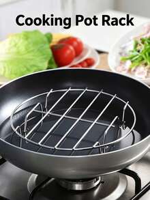 Multi-Purpose Kitchen Steaming Rack, Heat Resistant Pot Stand, Round Cooking Rack For Steaming Buns, Air Fryer & Pot Use,Round Multi Functional Cooking Rack, Heat Resistant Steaming Stand, Kitchen Accessory For Steaming Food & Pot Heat Insulation - Multicolor - View 2