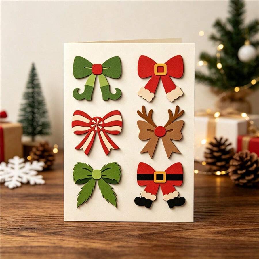 1pc Christmas Creative Multi-Style Metal Cutting Dies, Suitable For Scrapbooking, Embossing Template Making, And Handmade Greeting Cards And Christmas Gift Cards