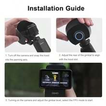 OSMO Pocket 3 Lens Sunshade Lens Protector Sunshade Camera Lens Sunshade Osmo Pocket 3 Accessories - View 3