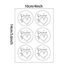 24/48 Pcs Handmade With Heart & Flower Sticker, Bulk Adhesive Sheets Ompatible For DIY Crafts - Hand-Drawn Cursive Letters, Painted Style Suitable For Scrapbooking, Wedding, Decorations, Journals - Bulk Paper Stickers - Multicolor - View 9