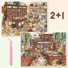 New Arrival, Upgraded Craftsmanship, 3D Visual Effect Scene Stickers, Immersive Handmade Collage, Adult Handmade Stickers, Miniature Landscape Stickers, Characters/Animals/Plants/Houses, Unlock Creative Moments, Playable And Collectible 3D Landscape Treasures! - Multicolor - View 1