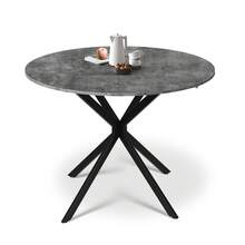 Folding Dining Table And Chairs Set Of 4, Easy Clean Round Dining Table With Padded Chairs Durable Dining Furniture Set Suitable For Dining Room And Kitchen - Grey Table + White Chair - View 10