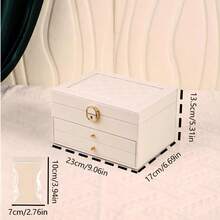 Premium Exquisite Jewelry Box, Anti-Oxidation Vintage Storage Box For Earrings, Necklaces, Large Capacity - Multicolor - View 2