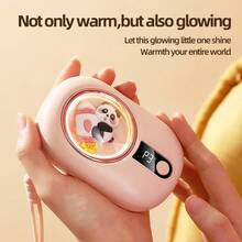 SEAGO Portable Rechargeable Smart Hand Warmer, 40-55°C 3-Level Temperature Control, Digital Battery Display, Type-C Charging, Winter Hand Warming Essential, Suitable For Students, Winter Gift 1200mAh - Single Pack - View 6